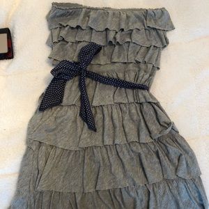 Hollister strapless ruffle dress